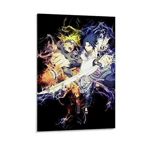 CHAOGUO Póster de anime Ninja Boy - Cuadro decorativo para pared (50 x 75 cm)