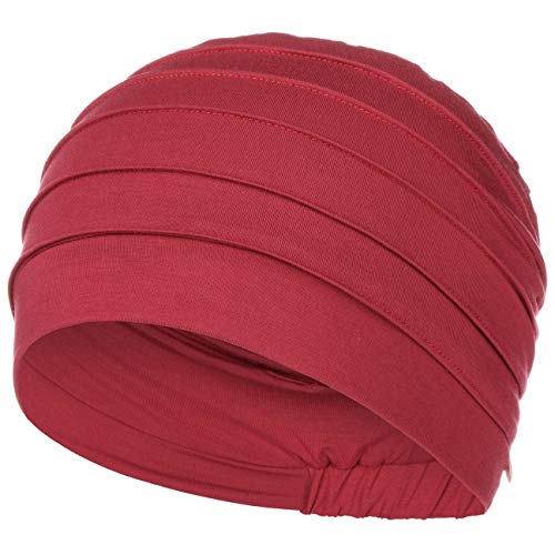 Christine Headwear Turbante Yoga Uni BambooHeadwear Gorro quimioterapia pañuelo para Cabeza (Talla única - Rojo Oscuro)