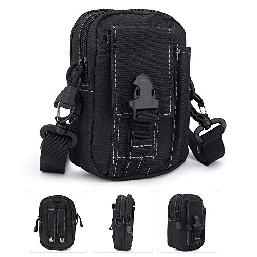 CHUER Bolsa de Cintura Multifuncional Riñonera Táctica Bolso de Cinturón con Bolsillo de Teléfono para Ciclismo Escalada Pesca Al Aire Libre Deporte Pequeñas Molle Militar Pouch