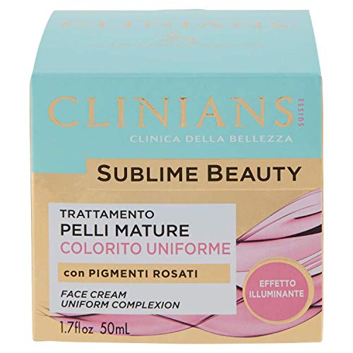 CLINIANS SUBLIME BEAUTY tratamiento de pieles maduras de color uniforme, con pigmentos rosados, 50 ml