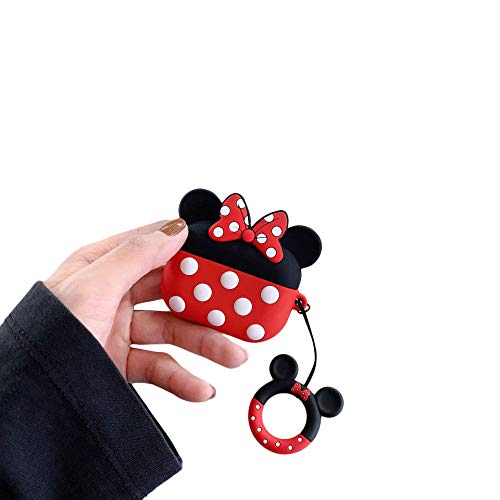 Cocomii Disney Armor AirPods Pro Funda Nuevo [Lindo Personaje De Disney] Divertidos Dibujos Animados En 3D De Kawaii con Llavero Anillo [Moda] Adorable Ligero Case Carcasa for AirPods Pro (AD.Minnie)