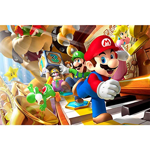 Colección Jigsaw Puzzle - Full Color (1000 Piezas) Super Mario Bros.-Mario In The Universe - DIY Adult Kids Grown Up Puzzles Juegos educativos para niños Adultos Regalos