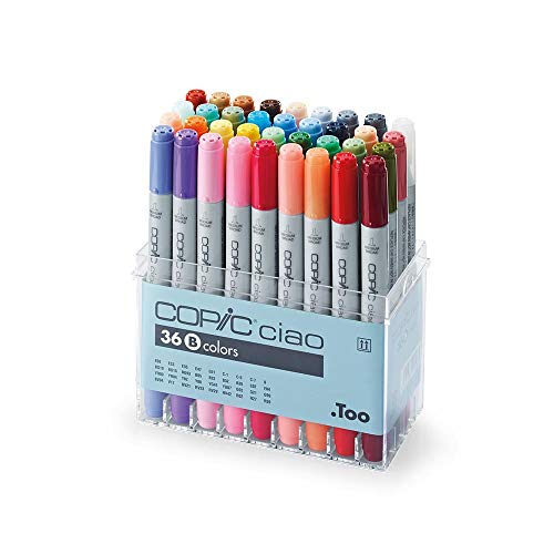 Copic I36-B - Pack de 36 marcadores, set B