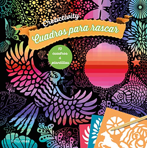 Creactivity. Cuadros para rascar. Arco iris: 10 cuadros 4 plantillas (Libros de actividades)