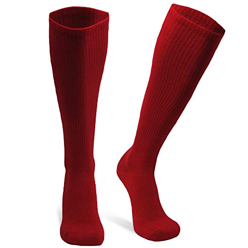 DANISH ENDURANCE Calcetines de Compresión de Algodón Orgánico Pack de 1 (Rojo, EU 39-42 // UK 7-9)