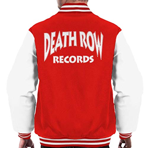 Death Row Records Logo White Men's Varsity Jacket