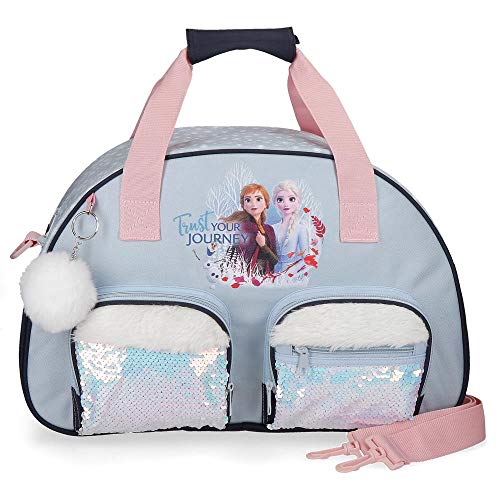 Disney Frozen Trust your journey Bolsa de Viaje Azul 35x21x11,5 cms Poliéster 27.72L