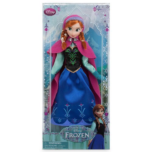 Disney Store - Primera edición de muñeca Anna Frozen Princesa El Reino de Hielo 30 cm original