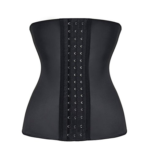 Everbellus Fajas Reductoras Entrenamiento de Cintura Corset para Mujer (3XL/Tamaño de la Cintura 82-86CM, Negro)