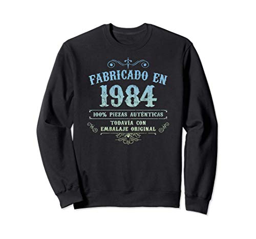 Fabricado En 1984 Vintage Original 37 Cumpleaños Sudadera