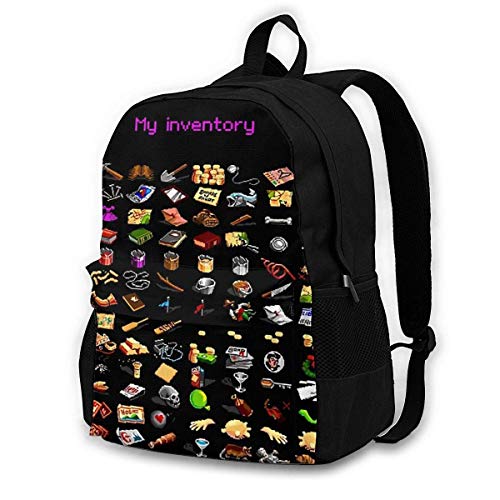 FGHJY CHENWE Monkey Island-My Inventory Mochila clásica para Adultos Mochila de Ocio al Aire Libre Mochila para Estudiantes