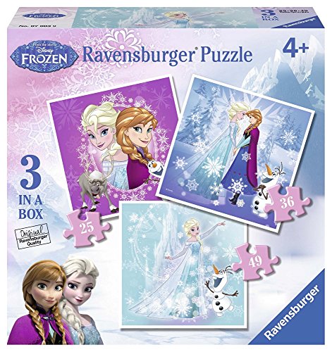 Frozen-07003 9 Rompecabezas progresivo, Multicolor (Ravensburger 7003) , color/modelo surtido