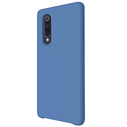 Funda para Xiaomi Mi 9/Mi 9 SE Teléfono Móvil Silicona Liquida Bumper Case y Flexible Scratchproof Ultra Slim Anti-Rasguño Protectora Caso (blue, Xiaomi Mi 9 SE)