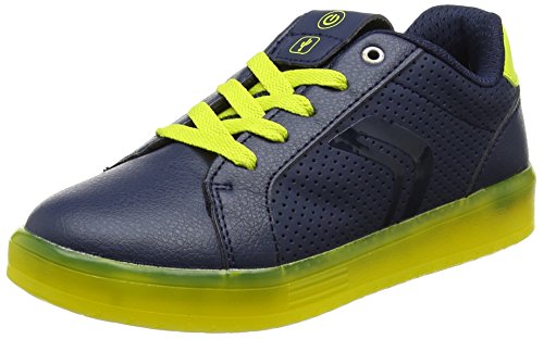 Geox J KOMMODOR Boy B, Zapatillas Niños, Azul (Navy/Lime), 31 EU