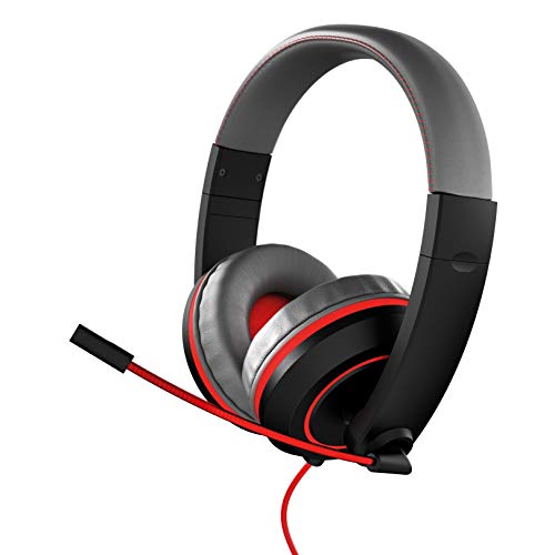 Gioteck - Auricular estereo Gioteck XH-100S negro y rojo para Xbox One, PS4, Switch y PC (Nintendo Switch)