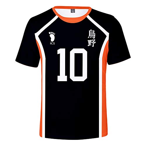 Haikyuu!! TO The Top Camiseta Cosplay Verano Corta Blusa Tshirt Manga Corta Casual para Hombres Mujeres