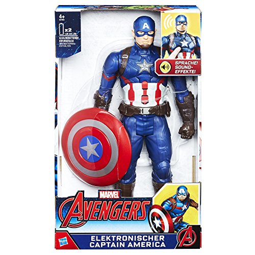 Hasbro Marvel Avengers Captain America - figuras de juguete para niños (Niño, Acción / Aventura, Marvel Heroes, AA, Caja con ventana)