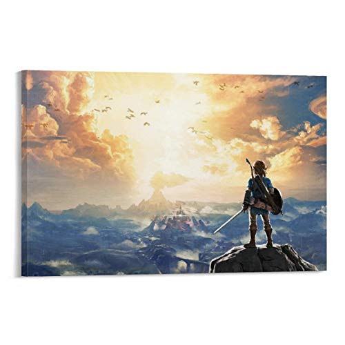 heshunxing Back of Link by Legend of Zelda Breath of The Wild - Póster de pared (30 x 45 cm)