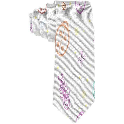 Hombres Varios insectos Mariposas, escarabajos y hormigas Corbata Corbata de poliéster Tejidos Jacquard Corbatas Para hombre Novetly Gift