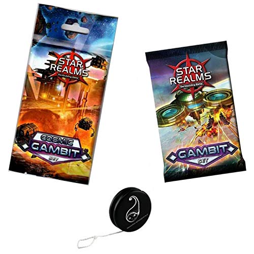 Juego de 2 Boosters Star Realms VF: Cosmic Gambit Set + Gambit Set + 1 Yoyo Blumie