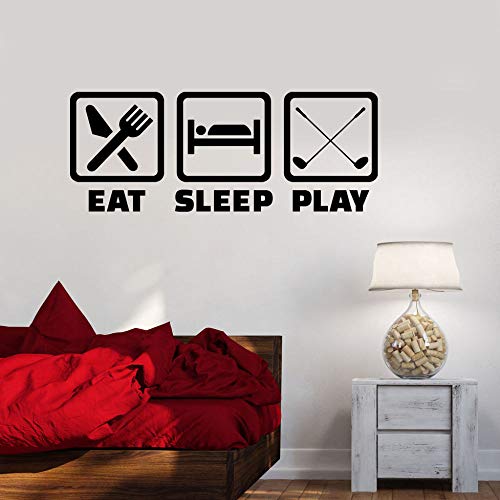 JXWH 88X38 cm extraíble Eating Sleep Game Boy Tatuajes de Pared DIY Art Vinilo Adhesivos de Pared niños niños Dormitorio Papel Adhesivos Decorativos