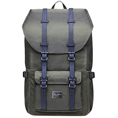 KAUKKO Mochilas Tipo Casual Compartimento para 15" Portátil 22 litros Ejercito Verde