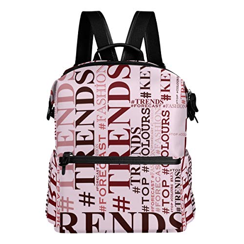 KIMDFACE Mochila,Tendencias de Colores Top Colores de Manera dominante,Bolsos para portátil Estampado Informal Estudiantes universitarios Viajes Senderismo Paquetes de Camping(29 * 16 * 38 cm)