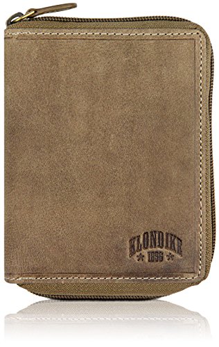 Klondike 1896 Cartera de Piel auténtica Dylan para Hombres, Cartera de Piel, Stone - Limited Edition