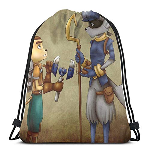 LAKILAN Vbolsos De Gimnasio,Bolsa De Saco De Gimnasia,Mochila Deportiva,Saco De Yoga,Mochila Grande Clank, Ratchet Y Sly