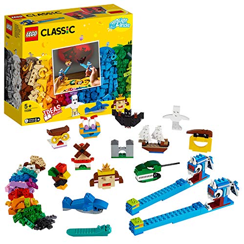 LEGO 11009 Classic Ladrillos y Luces, Juguete de Construcción, Actividades Creativas para niños de +5 años