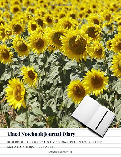 Lined Notebook Journal Diary: Notebooks And Journals Lines Composition Book Letter sized 8.5 x 11 Inch 100 Pages (Volume 32) [Idioma Inglés]