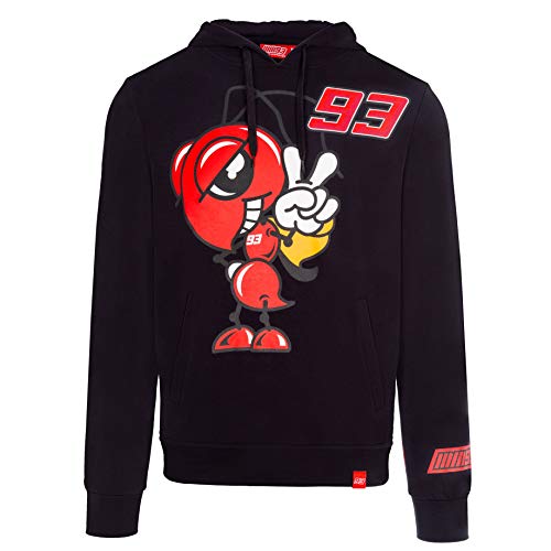 Marc Márquez 2019 MotoGP - Sudadera con capucha para hombre, color negro, negro, Mens (XL) 114cm/45 inch Chest