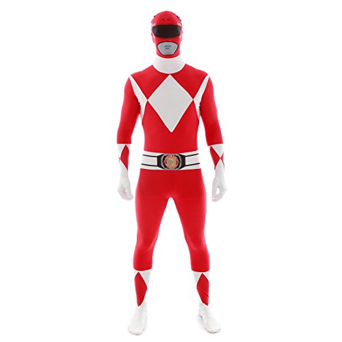 Morphsuits Power Rangers Disfraz de Talla Adulto, Color Rosso, XL (MLPRRX)