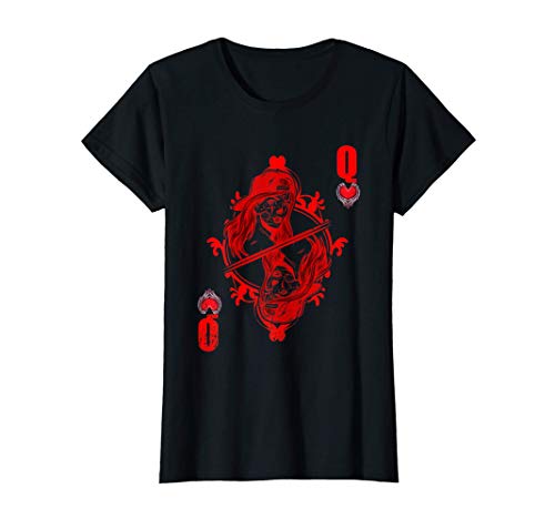Mujer Corazón reina juego de cartas mujeres princesa idea de regal Camiseta