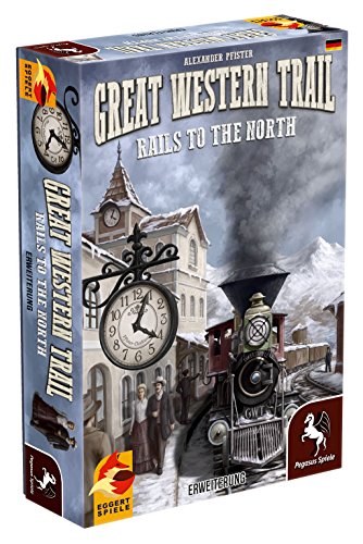 Pegasus Spiele GmbH- Nein Western Trail: Rails to The North (ampliación), Juego (54591G)