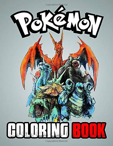 Pokemon Coloring Book: Adult Stress Relieving Pokemon Designs | Great Coloring Book for Kids Ages 4-12