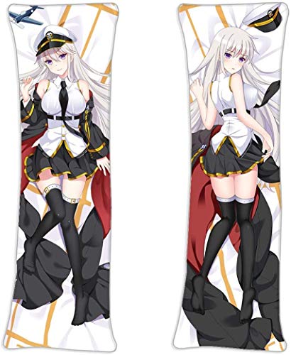 Promini USS Enterprise Azur Lane Japan Anime Funda de almohada natural de 50 x 150 cm