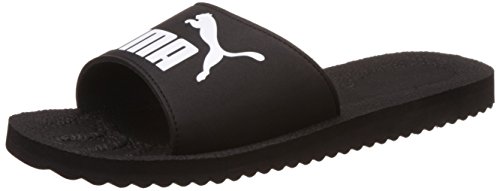 PUMA PURECAT, Sandalias deslizantes Unisex Adulto, Negro (Black/White), 39 EU