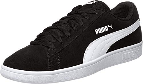 PUMA Smash v2, Zapatillas Unisex Adulto, Negro (Black White Silver), 37 EU