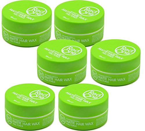 RedOne - Cera para cabello Matte Wax Full Force, 6 x 150 ml