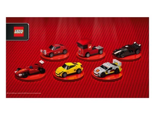 Shell V-Power Lego Ferrari Full Set ~ 6 Cars and 1 Pit Crew Polybags ~ 30190, 30191, 30192, 30193, 30194, 30195, 30196 by Shell V-Power Ferrari