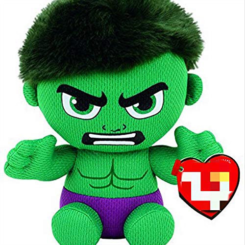 siqiwl Peluche Marvel Super Hero Series Iron-Man Spider-Man Hulk Pantera Negra Peluche Regalo para Niños 15 Cm