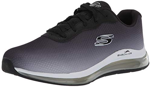 Skechers Skech-Air Element 2.0, Zapatillas Mujer, Negro Negro Negro Blanco Malla Ribete BKW, 40 EU