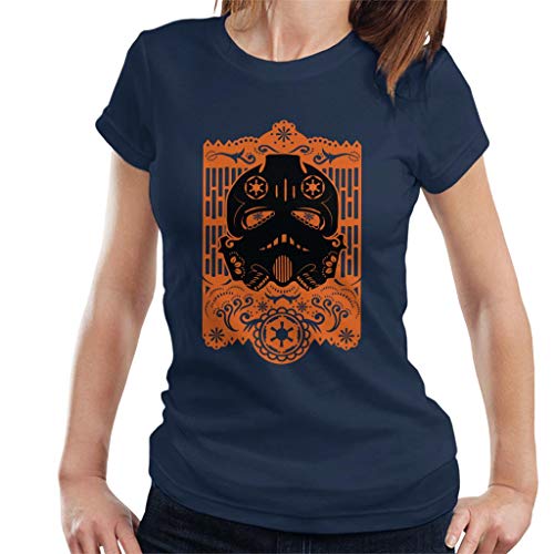 Star Wars Calavera Tie Fighter Pilot Women's T-Shirt