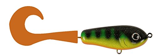 StrikePro Wolf Tail Jr - Señuelo de hundimiento para Pesca, Color Verde, Talla 16 cm Long/33 g