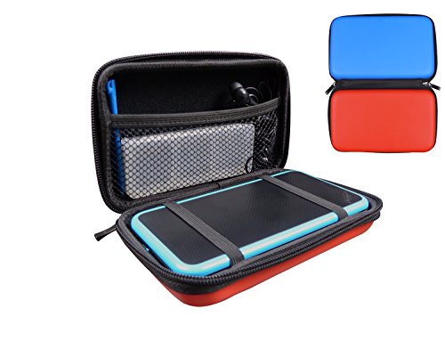 Subsonic - Funda de Protección Dura para la Consola y Accesorios, Color Rojo y Azul (Nintendo 2Ds)