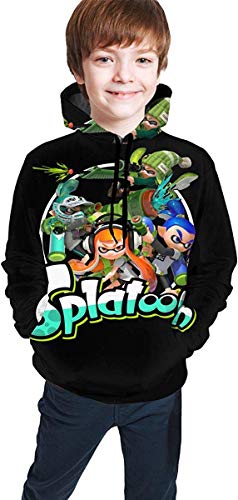 Sudadera con Capucha niño Kid's/Youth 3D Printed Novelty Hoodies Splatoon 2 Hooded Sweatshirt Teen Boys Girls Pullover Hoodies