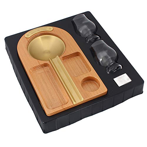 Tauzveok Berenjena Cenicero Hecho A Mano De Beech Beech Living Room Creative Retro Office Ashtray,Oro