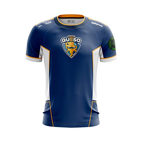 Team Queso Oficial 2019 Camiseta, Azul (Azul Azul), XS para Hombre