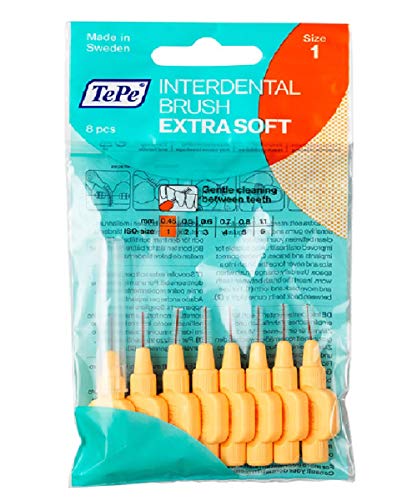 TePe - Cepillos interdentales (16 unidades, 0,45 mm), color naranja claro